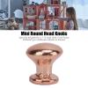 SPYMINNPOO 8Pcs 1:12 Scale Miniature Round Head Knobs, Metal Dollhouse Door Handle Knobs Furniture Knobs Accessories (Bronze) view 4