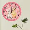 Saint Valentine's Day Wood Wall Clock Love Heart Farm Duck Rabbit Clocks All You Need is Love Farm Animal Art Clocks Non-Ticking Silent Wall Clock for Bedroom 10inch Wedding Gift view 4