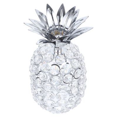 DECHOUS Decorative Pineapple Crystal Ornament Unique Pineapple Figurine for Home Office and Shops Elegant Metallic Design Stylish Tabletop Centerpiece