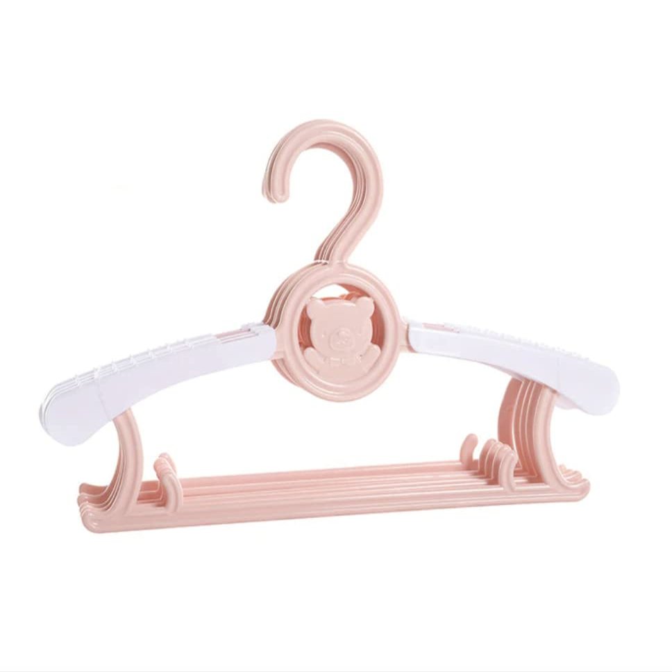10 Pack Baby Toddler Kid Hanger, Plastic Clothing Children Organizer, Flexible Racks, Adjustable Ultra-Thin Extendable Newborns Infant Clothes Storage Nursery's Laundry for Girl Boy