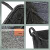 kela Fay 24463 Felt Basket, Dark Grey, Carry Handle view 4