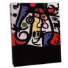 Joan Miro Poster Modern Surrealism Canvas Painting Abstract Prints Wall Art Picture for Living Room Home DecorWoman and Bird (60x78cm-(23.6x30.7in),Framed) view 1