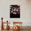 Joan Miro Poster Modern Surrealism Canvas Painting Abstract Prints Wall Art Picture for Living Room Home DecorWoman and Bird (60x78cm-(23.6x30.7in),Framed) view 4