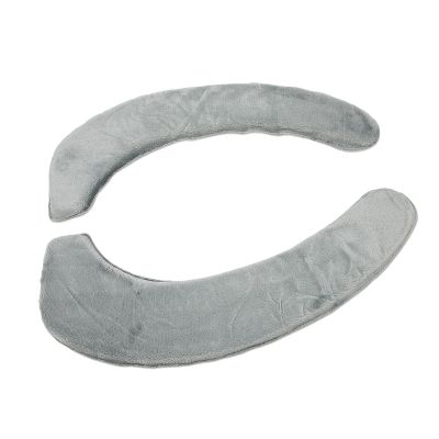 2 Pcs Toilet Warmer Cover,Toilet Seats Cover, Soft Comfortable Warm Washable Self Adhesive Flannel Toilet Seats Cover Cushion (Grey)