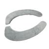 2 Pcs Toilet Warmer Cover,Toilet Seats Cover, Soft Comfortable Warm Washable Self Adhesive Flannel Toilet Seats Cover Cushion (Grey) view 1