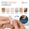 GLUIT Cord Organizer for Desk Cable Holder for Nightstand Charger Organizer Adhesive Desktop Wire Multislot Clips and Table Management Accessories Office Spaces Transparent 5 Pack, 15 Slots view 3