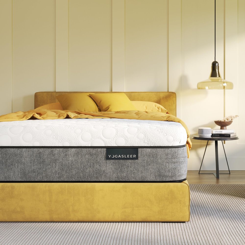 Yogabed Cool Memory Foam Mattress with Performance Heat & Wicking Fabric, CertiPUR-US Certified Foam, Cool Copper Memory Foam for Deep Sleep, Support, & Pressure Relief, No Tossing & Turning: Queen