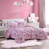 Betsey Johnson - Quilt Set, Reversible Brushed Microfiber Bedding with Matching Shams, Diamond Stitched Bedroom Decor (Floral Vineyard Pink, Queen) view 2