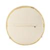 CC Home Furnishings 16" Beige and Gray Farmhouse Striped Handmade Round Pouf Ottoman view 4