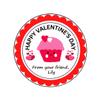Personalized Valentine's Stickers, 2" Round Labels, Cupcake Valentine's Day Stickers, Gift Bag Favor Stickers Set of 20 Classroom Sticker Labels, Stickers, Gift Labels view 1