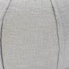 CC Home Furnishings 18" Solid Gray Pleated Handcrafted Round Pouf Ottoman view 3