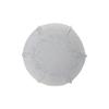 CC Home Furnishings 18" Solid Gray Pleated Handcrafted Round Pouf Ottoman view 4