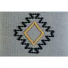 CC Home Furnishings 20" Gray and White Scandinavian Diamond Motif Square Throw Pillow view 2