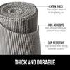 Gorilla Grip Drawer Liner and Wire Shelf Liners Set of 4, Drawer Liner Size 12 in x 20 FT in Gray, Non Adhesive, Wire Shelf Liner Size 14x36 in Charcoal, Waterproof Hard Plastic, 2 Item Bundle view 2