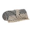 CC Home Furnishings Beige and Black Transitional Woven Handloom Throw Blanket 52" x 67" view 3