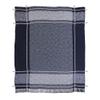 CC Home Furnishings 108" Blue and White Minimal Plaid Coverlet with Fringe - King Size view 1