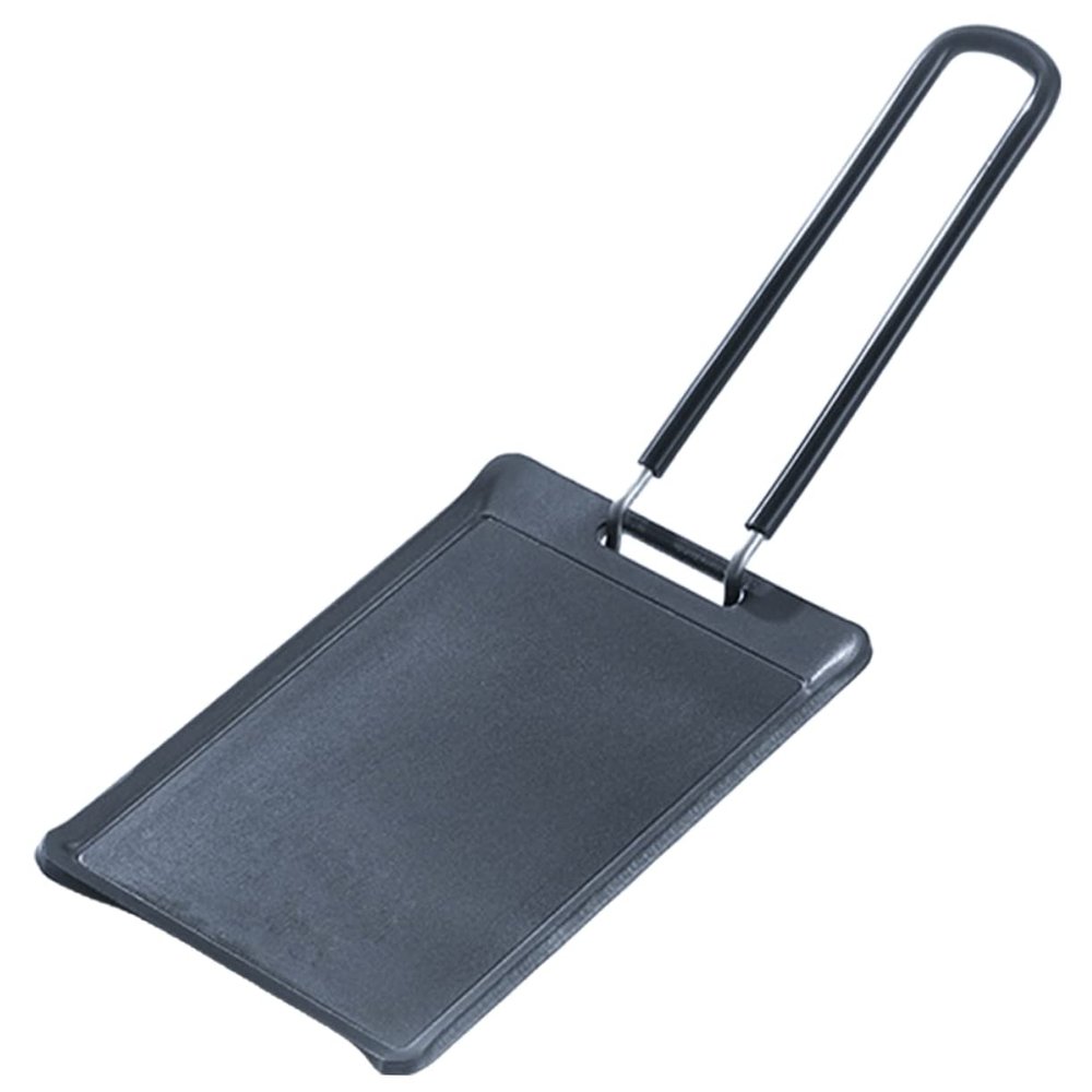 Cabilock Portable Grill Plate Bbq Pan with Handle Non-stick Griddle for Camping Outdoor Cooking