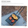 Cabilock Portable Grill Plate Bbq Pan with Handle Non-stick Griddle for Camping Outdoor Cooking view 2