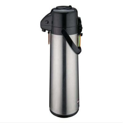 84 Oz Airpot Thermal Coffee Carafe Insulated Stainless Steel Hot Tea Dispenser with Pump Button 2.5 Liter - Thermal Beverage Dispenser - Glass Lined Thermos Keeps Coffee Hot, Tea for 12 Hours (1 PACK)