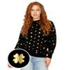 Tipsy Elves Metallic Clover Sweatshirt Size Medium view 4