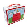 Aquarius Peanuts Snoopy Red Dog House Fun Box - Sturdy Tin Storage Box with Plastic Handle & Embossed Front Cover - Officially Licensed Peanuts Merchandise & Collectible Gift view 1