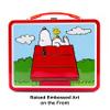 Aquarius Peanuts Snoopy Red Dog House Fun Box - Sturdy Tin Storage Box with Plastic Handle & Embossed Front Cover - Officially Licensed Peanuts Merchandise & Collectible Gift view 3