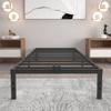 Umyder Twin XL Size Bed Frame with Steel Slats Support,Sturdy and Durable No Box Spring Needed 14 Inch High Platform Metal Bedframes Black Heavy Duty 3500lbs,Noise Free,Easy Assembly view 1