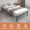 Umyder Twin XL Size Bed Frame with Steel Slats Support,Sturdy and Durable No Box Spring Needed 14 Inch High Platform Metal Bedframes Black Heavy Duty 3500lbs,Noise Free,Easy Assembly view 4