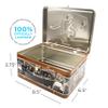 Aquarius Elvis TV Fun Box - Sturdy Tin Storage Box with Plastic Handle & Embossed Front Cover - Officially Licensed Elvis Merchandise & Collectible Gift view 2