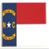 North Carolina State Flag Fridge Magnet (2 x 3 inches) view 1