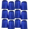 Woanger 12 Pack 28 x 45 Inch Extra Large Laundry Bags Bulk Washable Travel Laundry Bag with Drawstring Closure Large Dirty Clothes Organizer for College Dorm Home Hotel Camping(Blue) view 1