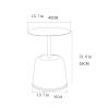 Tea Table for Living Room Round Side Table Home Sofa Side Small Coffee Table Bedroom Slate Bedside Table Office Stainless Steel Coffee Table Coffee Table (Color : Brass) view 3