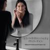 Gaommini Large Circle Mirror, Ceiling Mounted Hanging Mirror, Black Metal Frame Mirror for Bathroom Vanity Makeup, Wall Round Mirror (Size : Diameter-50CM/19.7INCH) view 4