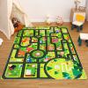 GlowSol Kids Carpet Playmat Kids Rug 810 City Life Rug for Playing with Cars Educational Play Rug Traffic Road Kids Play Mat Non-Slip Non-Shedding Area Rug for Crawling Nursery view 1