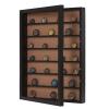 18x24 Shadow Box with Shelves and Hinged Door, Extra Large Shadow Boxes Display Cases with Movable Shelves for Coins Medals Bouquet Figures Miniatures-Black view 1