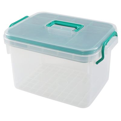 Bblina Large First Aid Box Empty, Clear Medicine Storage Box, 1 Pack