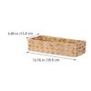 Hand-woven Basket Seagrass Storage Rectangular Basket for Organizing Farmhouse Magazine Holder for Bathroom view 2