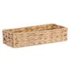 Hand-woven Basket Seagrass Storage Rectangular Basket for Organizing Farmhouse Magazine Holder for Bathroom view 3