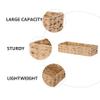 Hand-woven Basket Seagrass Storage Rectangular Basket for Organizing Farmhouse Magazine Holder for Bathroom view 4