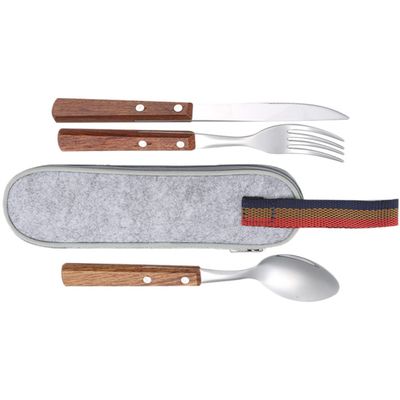 CALLARON Travel Utensils Stainless Steel Tableware Set Travel Utensil with Spoon Fork Portable Camping Flatware Case Cutlery Holder for Bbq Grilling Outdoor Utensil Sets