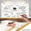 Roowest Jumbo Graduation Card Guest Book 2026 Graduation Party Decorations Class of 2026 Big Giant Card for College High School Party, 24.8 x 16 Inches(Black, Gold) view 3