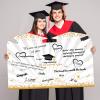 Roowest Jumbo Graduation Card Guest Book 2026 Graduation Party Decorations Class of 2026 Big Giant Card for College High School Party, 24.8 x 16 Inches(Black, Gold) view 4