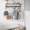 AMBIRD Coat Rack Wall Mount with Shelf, 28.9 Inches Coat Hooks Wall Mounted with 5 Hooks, Wall Hat Hooks for Hanging in Entryway, Living Room, Bathroom, Bedroom (Brown) view 3