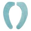 Dioche 2 Pcs Toilet Seat Cover Toilet Warmer Cover Soft Comfortable Warm Washable Self Adhesive Flannel Toilet Seats Cover Cushion (Light Blue) view 1