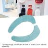 Dioche 2 Pcs Toilet Seat Cover Toilet Warmer Cover Soft Comfortable Warm Washable Self Adhesive Flannel Toilet Seats Cover Cushion (Light Blue) view 2