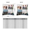 AMAPARK Custom Pillows with Picture Personalized Photo Collage Throw Pillow Cover Case with Photos Text Family Couple Christmas Birthday Valentine's Father's, 4 Photos, 22"x22" view 3