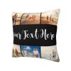 AMAPARK Customized Throw Pillow Covers Personalized Pillow Case with Photo Text, Square Pillowcase Cushion Covers for Sofa Couch Bed Chair Farmhouse Decorative Multi Sizes, 6 Photos, 26"x26" view 2