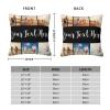 AMAPARK Customized Throw Pillow Covers Personalized Pillow Case with Photo Text, Square Pillowcase Cushion Covers for Sofa Couch Bed Chair Farmhouse Decorative Multi Sizes, 6 Photos, 26"x26" view 3