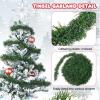 Shappy 90 ft 6 Rolls Wedding Tinsel Garland Decor Glitter Metallic Twist Garland Wedding Summer Luau Birthday Party Indoor Outdoor Hanging Home Decor(Matte Green) view 3