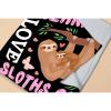 Avalokitesvara I Just Freaking Love Sloths Flannel Blanket Super Soft and Warm for Bed Couch Sofa 120x90 Inch King Blanket for Family view 2